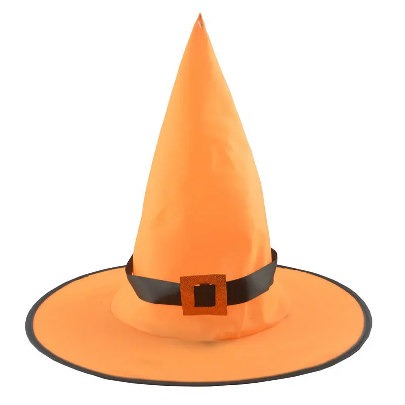 

New Orange Witch Hats Masquerade Wizard Hat Party Hats Cosplay Halloween Party Fancy Dress Decor Top Hat