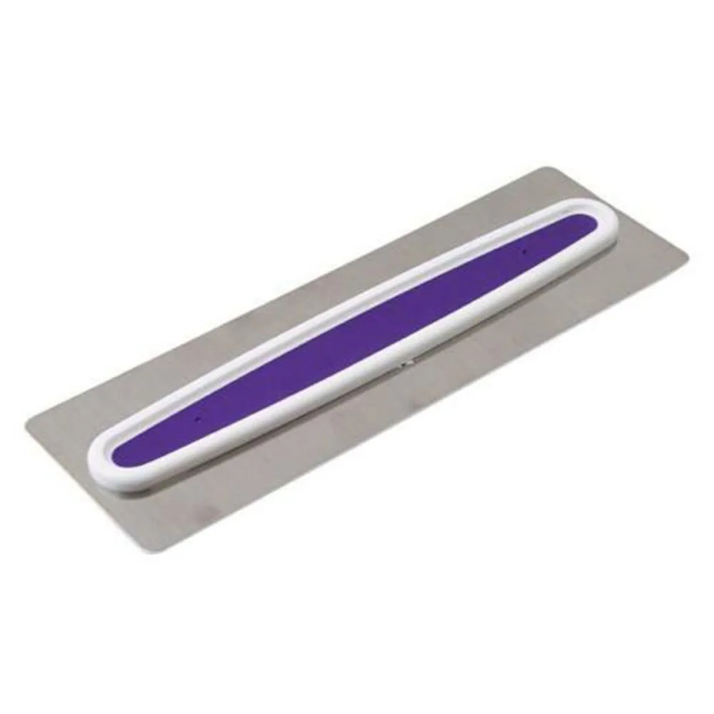 Скребок для крема из нержавеющей стали с пластиковой ручкой гладкая форма