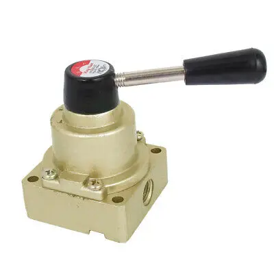 

HV-02 Air Flow Control 3 Positions 4 Ways Pneumatic Hand Lever Valve