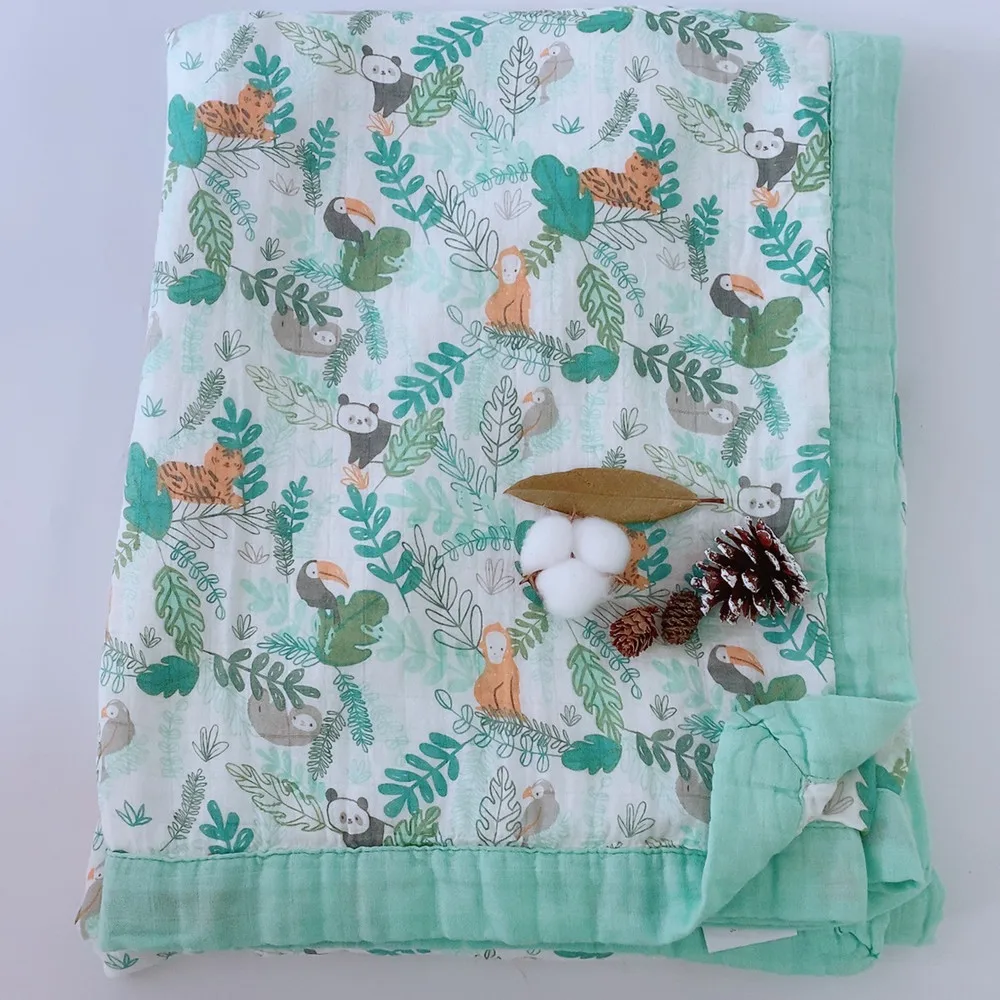 Одеяло из бамбукового муслина для взрослых 150*200 см | Мать и ребенок