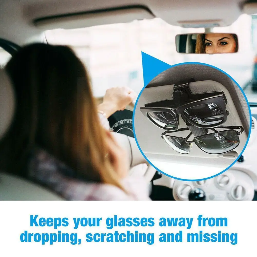 

Car Glasses Fastener Clip Holder Auto Sun Visor Glasses Sunglasses Card Holder Holder Eyeglasses Ticket Clip Car Card Accessory