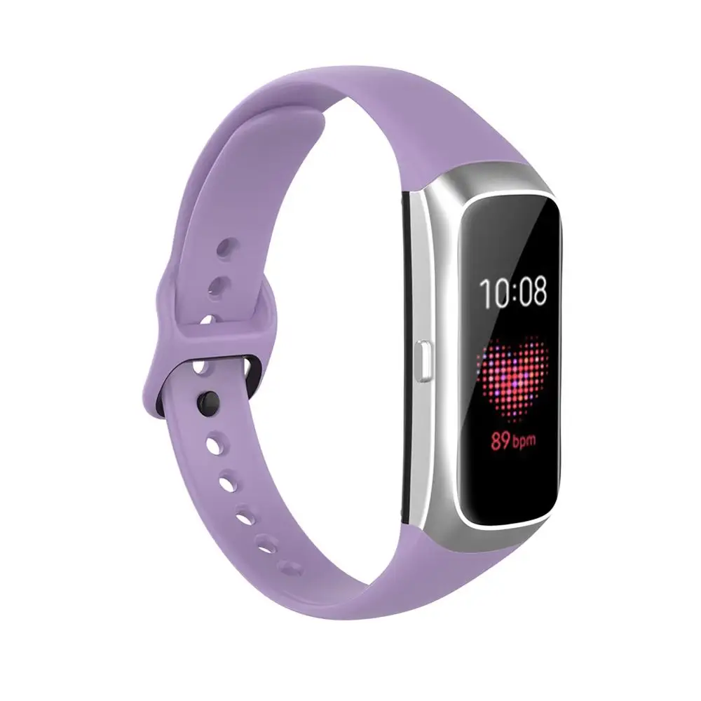 Спортивные часы браслет ремешок для Samsung Galaxy Fit SM R370 смарт силиконовый Сменные