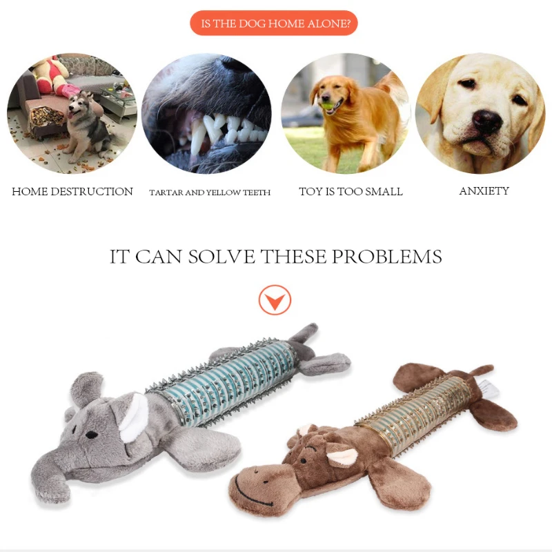 

Creative Pet Plush Toys Dogs Molar Teeth Cleaning Teeth Sounding Toy Small Medium-sized Dogs Pet Toy Dog Anti-bite Training Toys