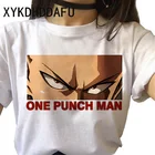 Футболка One Punch для мужчин и женщин, популярная футболка с японским аниме, забавная летняя футболка в стиле Харадзюку С героями мультфильмов, новинка