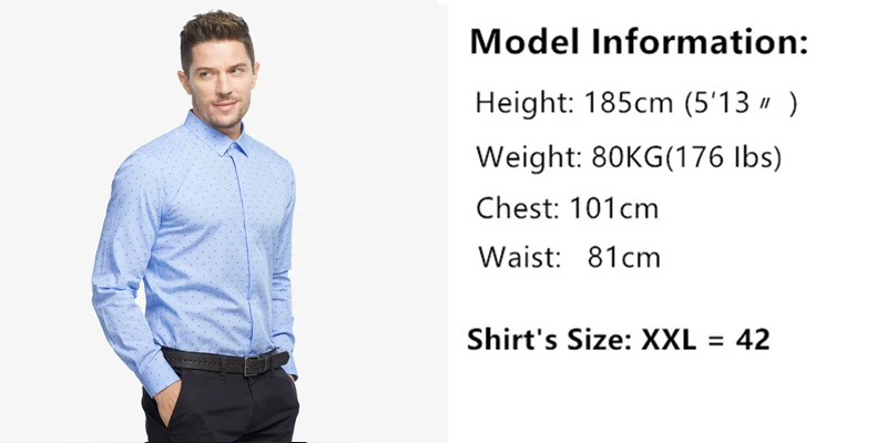 

Smartfive Business Formal Dress Shirts Long Sleeve Cotton Dobby Men Shirts Slim Fit Casual shirt camiseta hombre Plus Size
