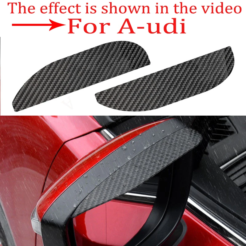 

2pcs Car Side Rear View Mirror Rain Eyebrow Visor Accessories Product For Audi B5 B6 B7 B8 A3 8L 8V 8P A4 A5 A6 C5 C6 A7 A8 D2 3