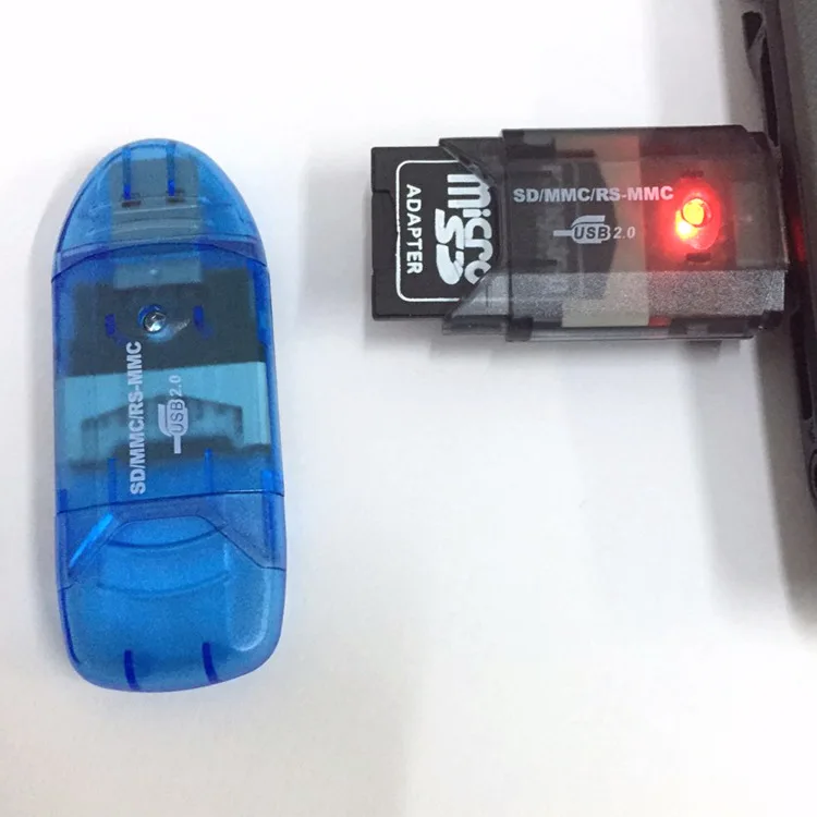 1 шт. нет высокоскоростной мини Micro SD T-Flash TF SDHC USB 2,0 считыватель карт памяти адаптер