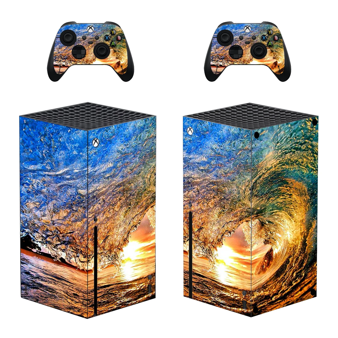 

Sea Style Xbox Series X Skin Sticker for Console & 2 Controllers Decal Vinyl Protective Skins Style 1