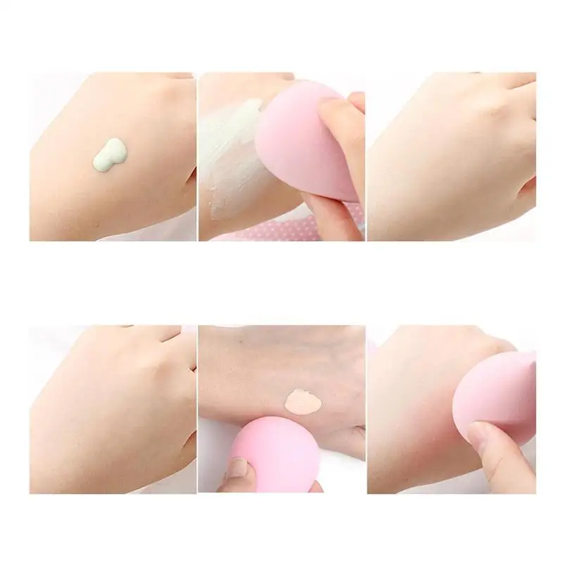 5 шт. Косметическая пуховка пудра слоеная гладкая Женская основа для макияжа