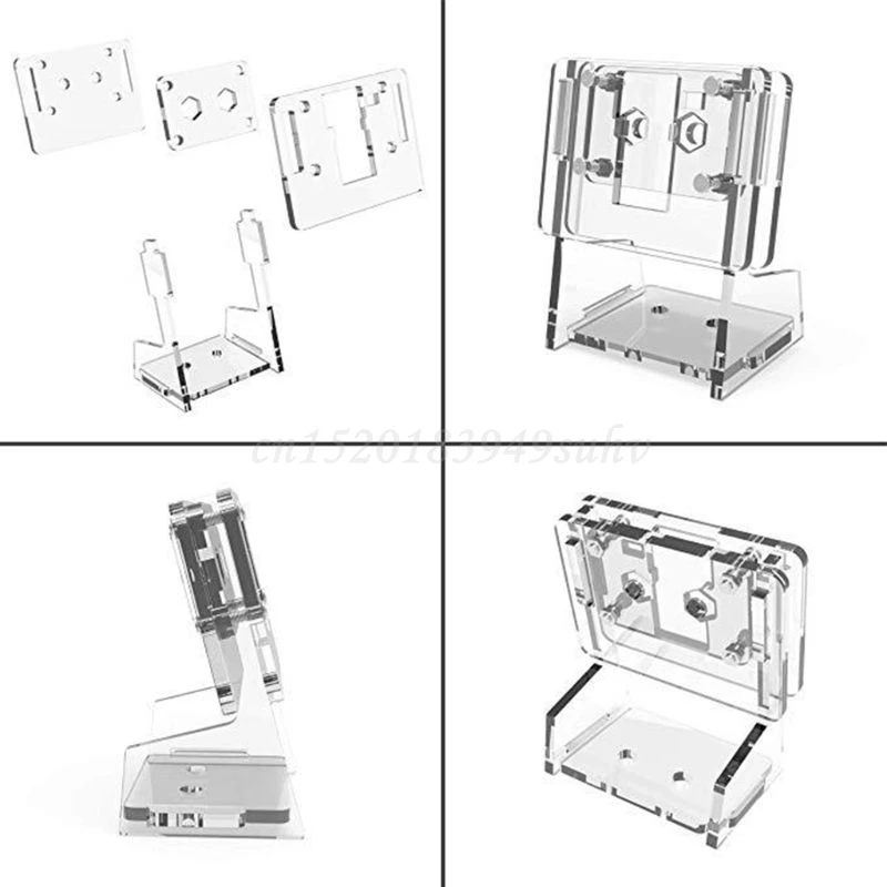 

1Set Transparent Acrylic 5MP Camera Holder Clear Support Bracket Case for Raspberry Pi 1-4 for V2 Official Camera Accessories Ki