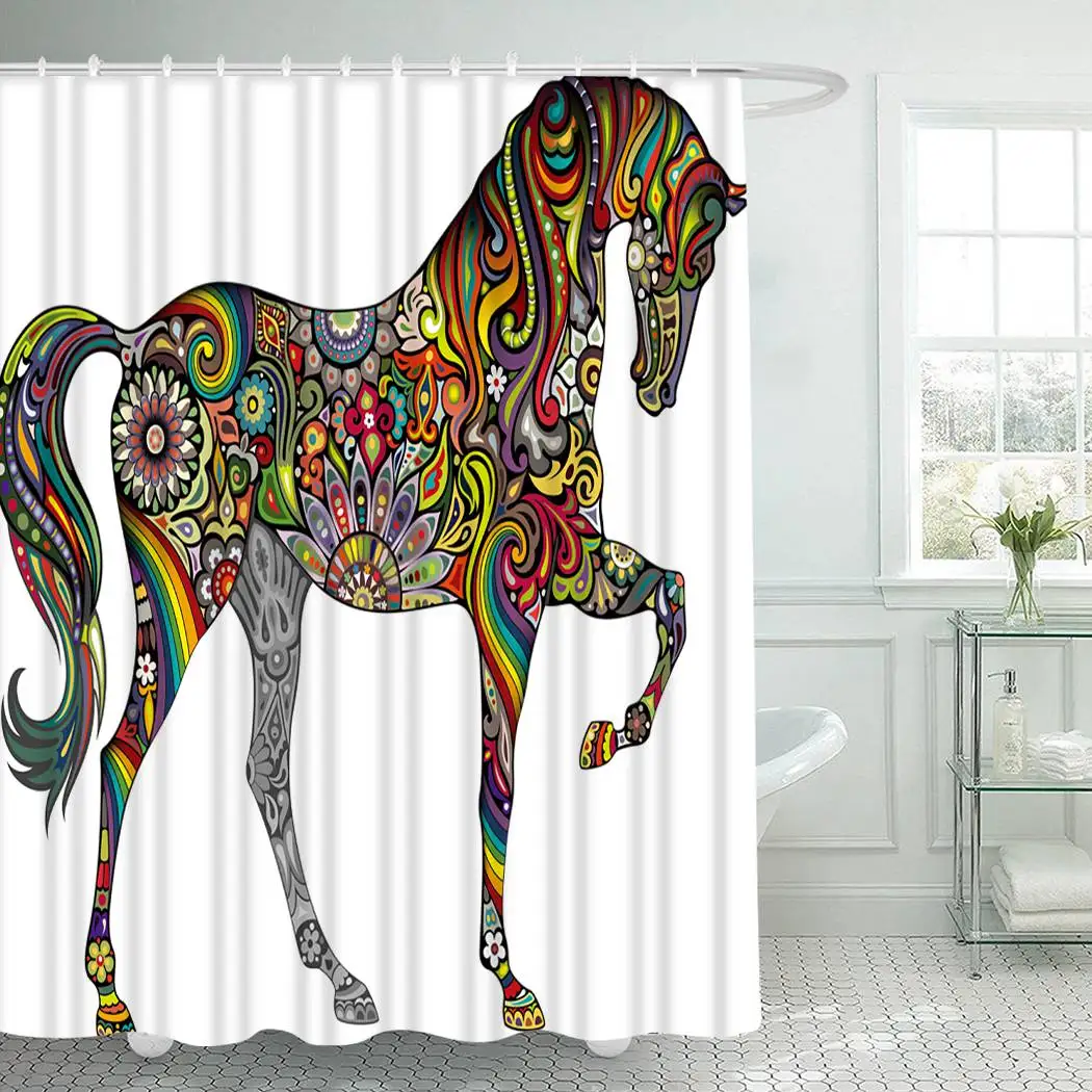 

Animals Shower Curtain With Hooks for Bathroom Frogs and Lotus Waterproof Polyester Bath Shower Curtain Set Home Bathroom Decor