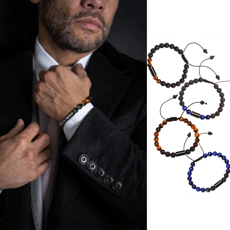 

TIGER EYE LUCKY MENS BRACELTES SPIRITUAL MEDITATION YOGA ENERGY BEAD BAR BRAZALETS GIFT FOR MEN HIM HUSBAND DAD