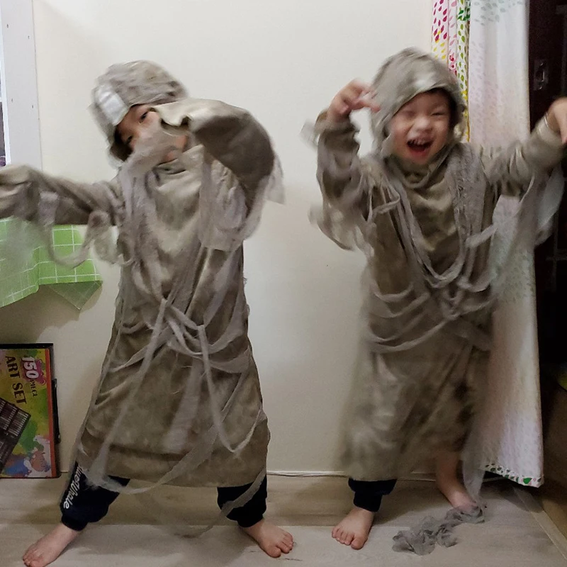 Страшный Египетский маскарадный костюм для мальчиков и девочек на Хэллоуин |