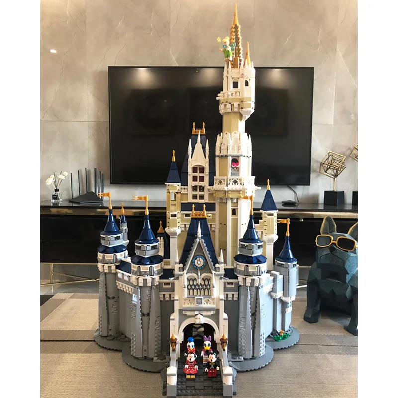 8388 шт. Принцесса замок город набор модель строительные блоки Дети DIY игрушки смешной день рождения совместимы 71040 16008 кирпичи