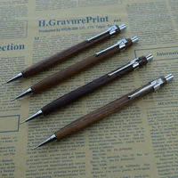 wood mechanical pencil 0 5mm automatic pen for office school nature walnut wood drawing writing traditional chinese stationery