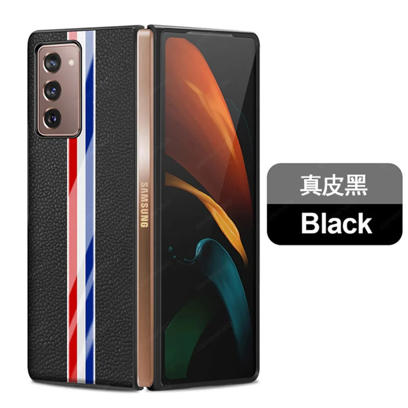 

Кожаный чехол для Samsung Z fold 3, модель Z fold2, ограниченная серия, чехол из воловьей кожи, противоударный чехол W21