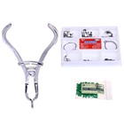 Полный комплект стоматологических матриц, секционные Контурные матрицы + 40 силиконовых дополнительных клиньев + плоскогубцы для стоматологических матриц, формовочный зажим, стоматолог