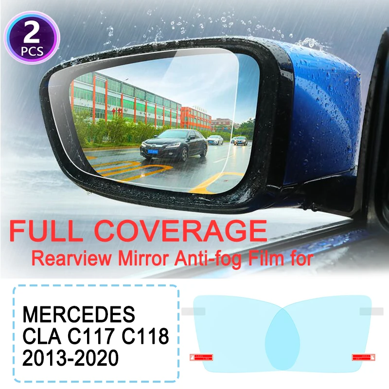 

KULEOU Anti Fog Film Rearview Mirror for Mercedes Benz CLA Class C117 C118 2013~2020 Accessories CLA180 200 220 250 AMG CLA200
