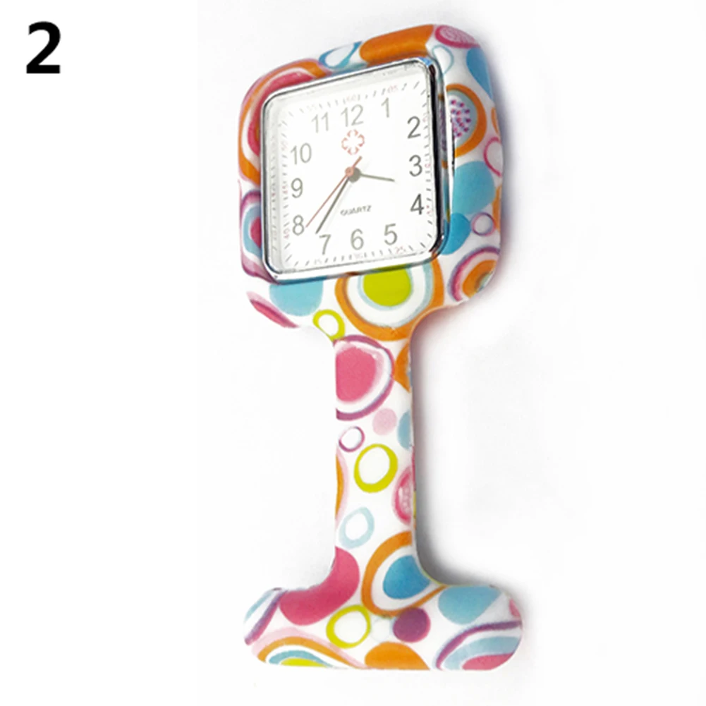 Портативный Карманный Брелок часы Для женщин силиконовый квадратные для
