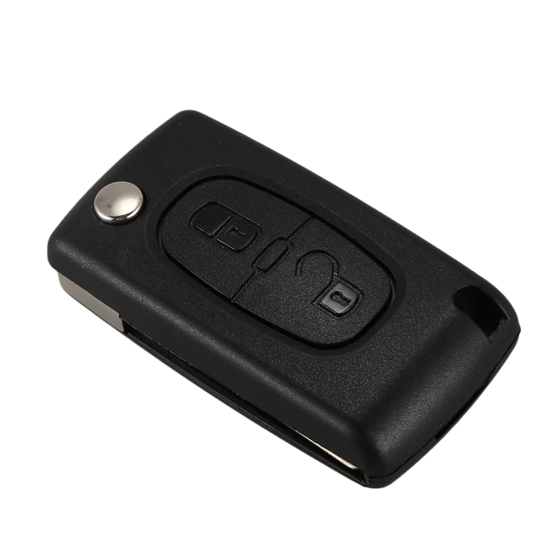 Оболочки складной дистанционный ключ для PEUGEOT 206 107 207 307 407/для Citroen C2 C3 C4 C5 C6 чехол 2 кнопки дистанционного ключа
