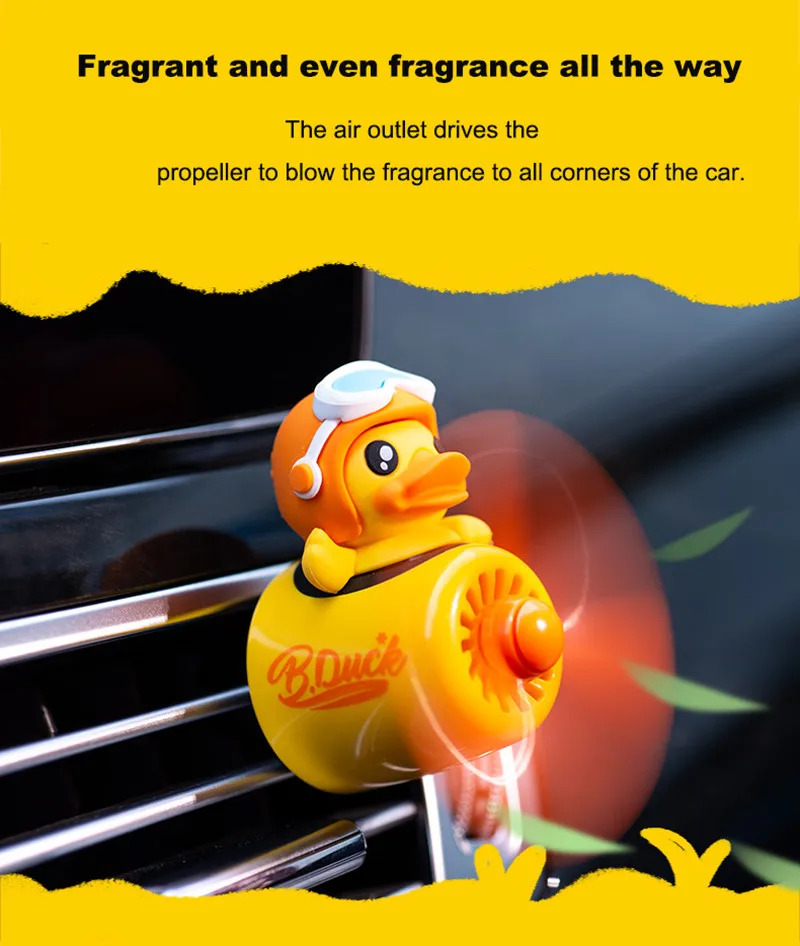 

Car Trim Plane Duckling Cartoon Duckling new car interior trim perfume Air freshener car trim accessories