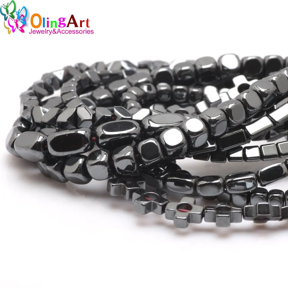 Olingart высокое качество натуральный камень гематит треугольник/кубоид/гироскоп