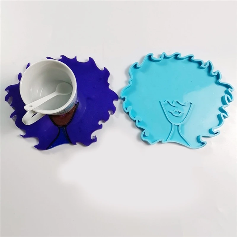 

Lion Head Coaster Tray Epoxy Resin Mold Cup Mat Pad Silicone Mould DIY Crafts Decorations Ornaments Casting Tools KX4C