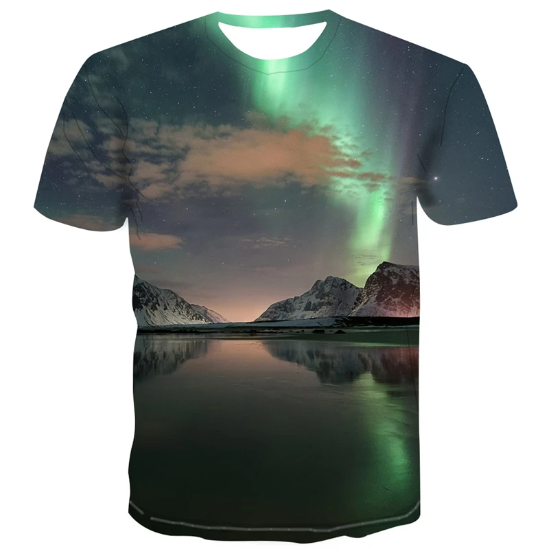 Модная футболка с 3D принтом летние мужские топы короткими рукавами Повседневная