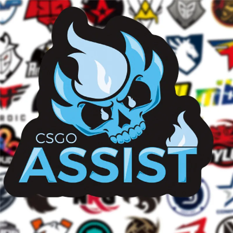 50 шт Упаковка CS GO наклейки из игры Набор для мальчиков багаж скейтборд ноутбук Mac Teem водонепроницаемые наклейки