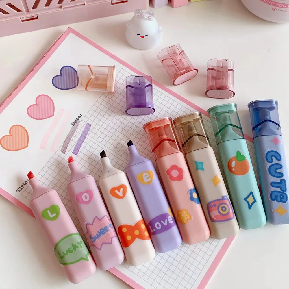 

Красочные ваши жизни творческие хайлайтеры Набор сделай сам маркеры вкладыши точка ручка подарок Бесплатная доставка Сделай Сам чтение ри...