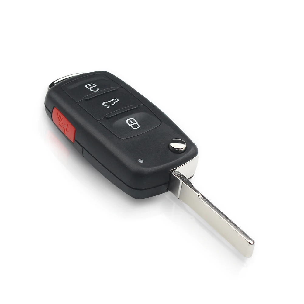 Dandkey 10 шт. Чехол для автомобильного ключа VW VolksWagen Polo Golf Passat Octavia Seat Beetle Fob 2/3/3 + 1