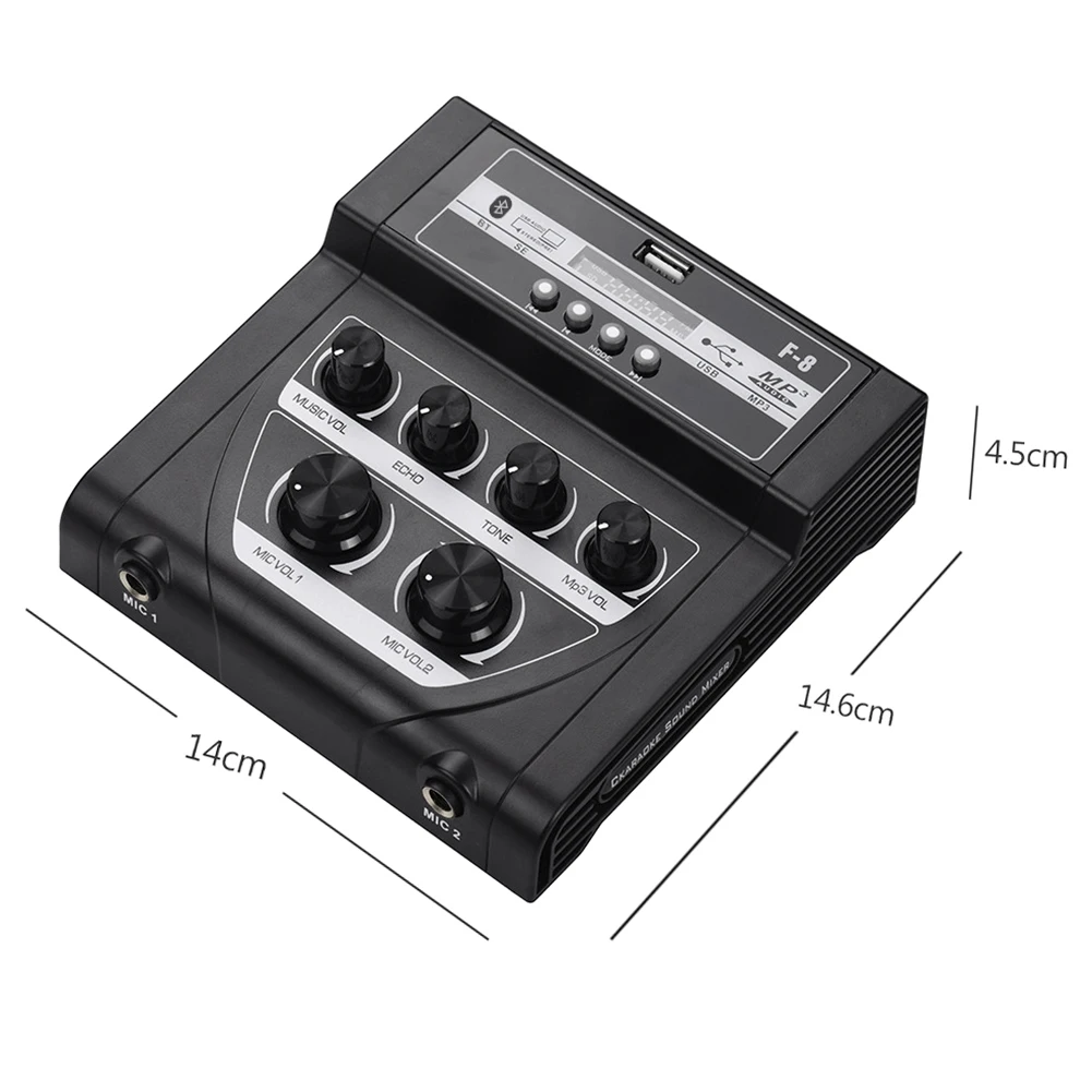Бытовая аудиосистема миксер со встроенным стереозвуком с поддержкой BT Запись MP3