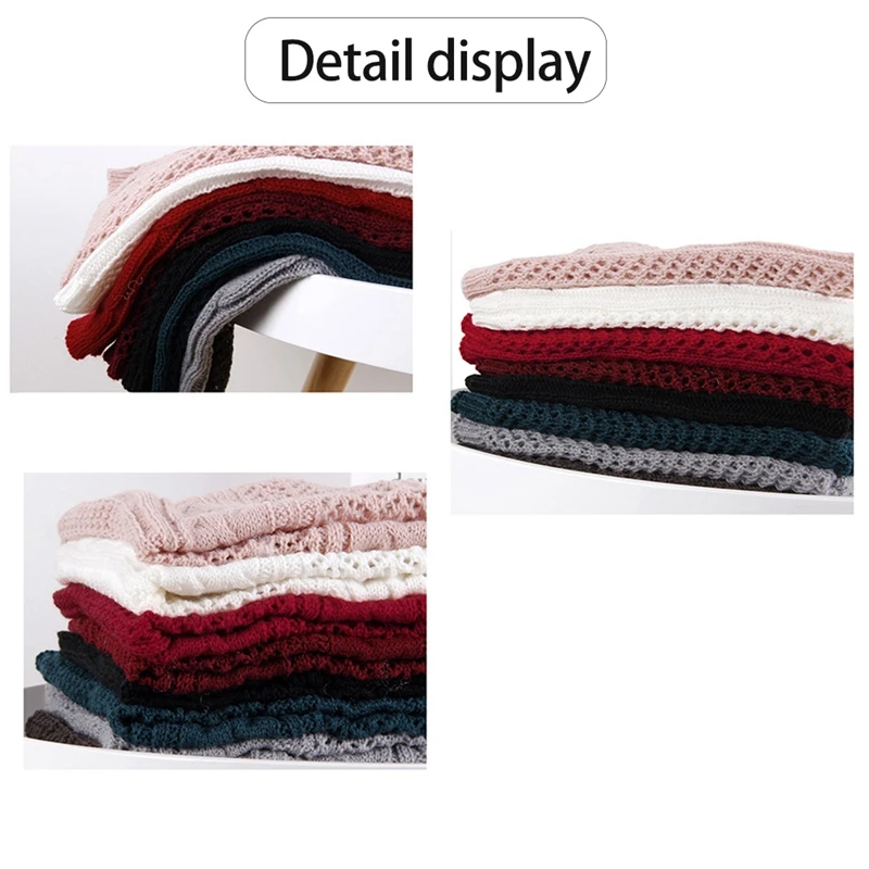 

Knitted Woolen Collars for Men and Women, Couples, Winter Wild, Single-Loop Collars, Head Circumference