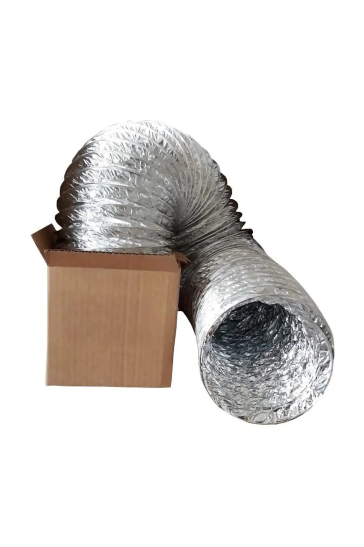 

MHK Parts 127 mm Diameter Aluminum Flexible Air Duct Hood Pipe 2.5 Meters
