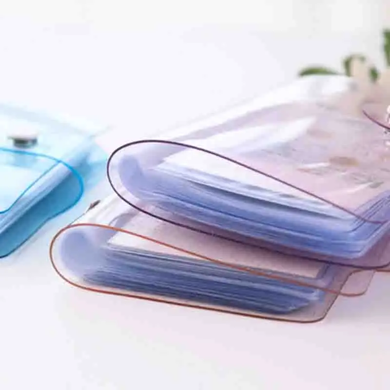 

Photo Album Card Holder Sequins Card Bag Business Card Bag Photo Holder Cute Jelly Color Photo Album For Mini Photo Sticker