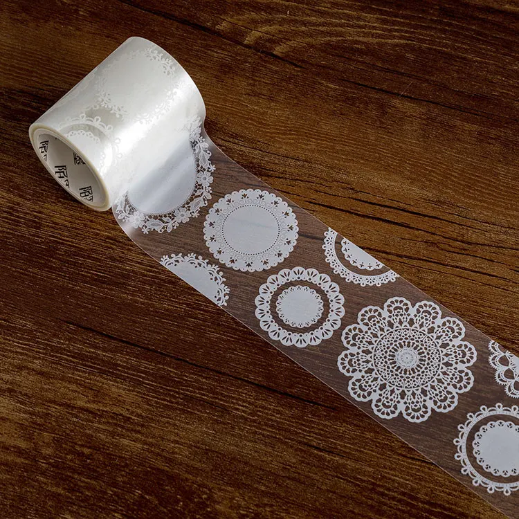 Винтаж завод/кружево/природного образца», «Луна», ПЭТ лента для декорации Washi DIY планировщик дневник в стиле Скрапбукинг маскирующая лента Escolar - Цвет: see chart