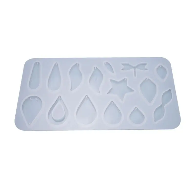 

DIY Crystal Epoxy Resin Mold Earrings Necklace Pendants Casting Silicone Mould