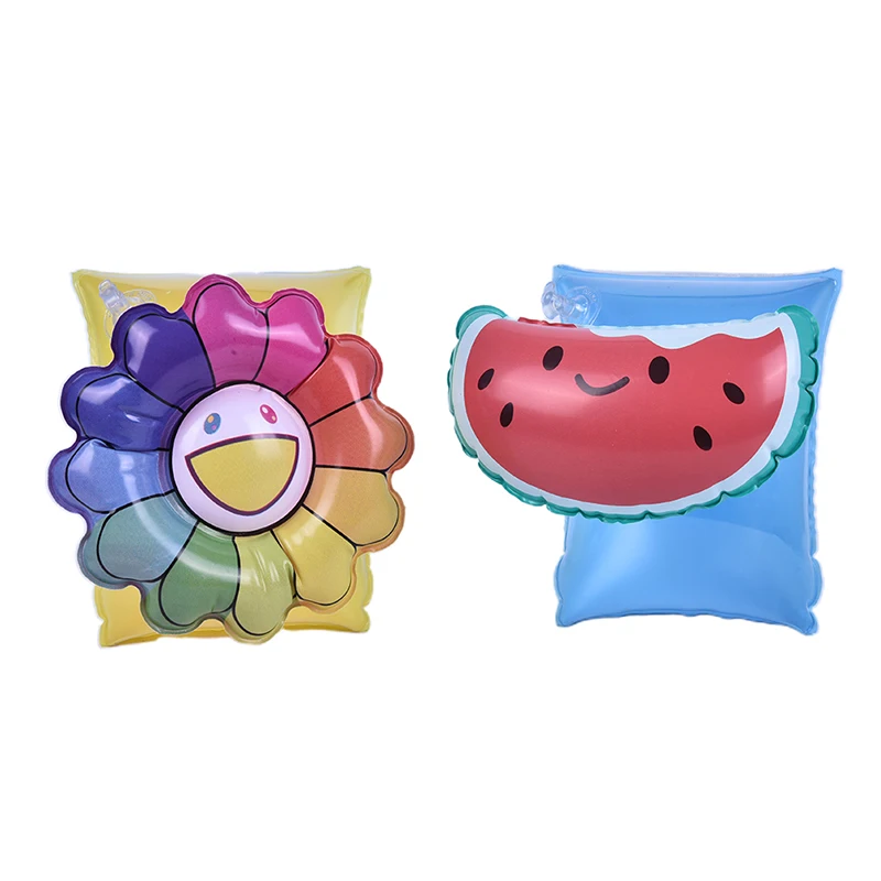 1 пара детское кольцо для плавания круг бассейн поплавок надувная безопасность