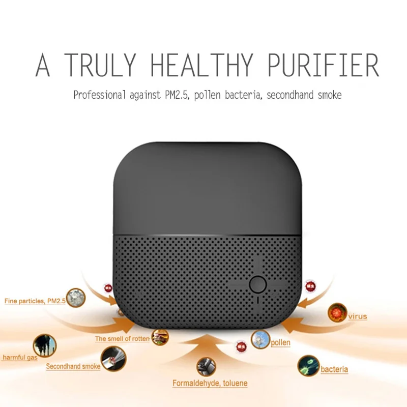 Автомобильный очиститель воздуха с кислородной панелью для устранения запахов