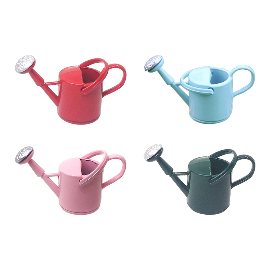 

1:12 Metal Dollhouse Miniature Watering Can Model Simulation Furniture