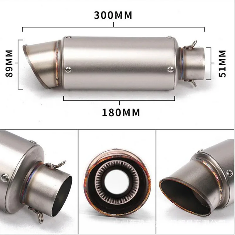 

Universal motorcycle GP project exhaust pipe muffler left and right side exhaust with DB killer escape moto for Z1000 R1 BN600