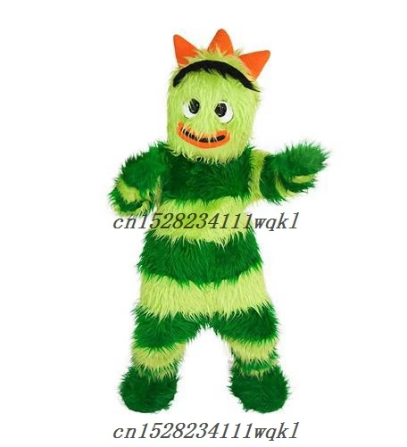 Brobee зеленый Yo Gabba Монстр Фурсьют Косплэй для хеллоуина или на день рождения