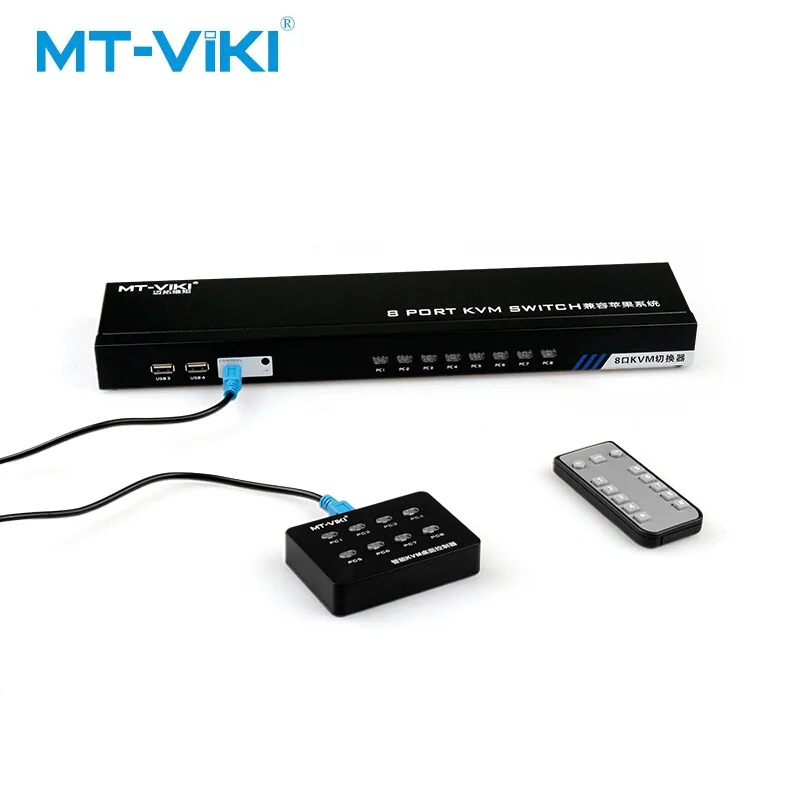 MT VIKI VGA KVM переключатель 8 портовый Совместимость Ручное переключение с системой