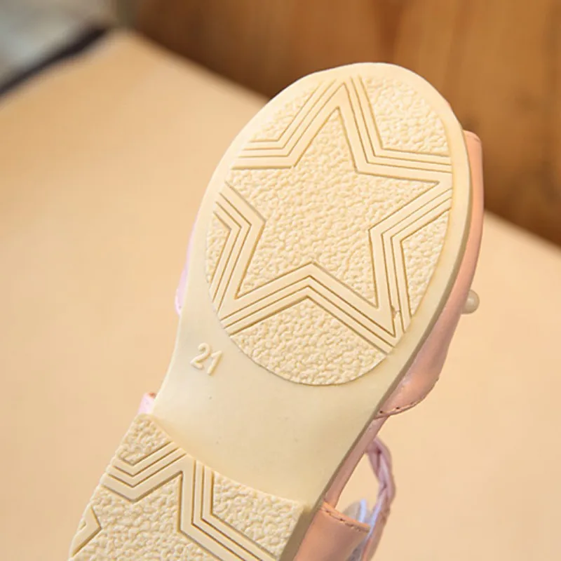 

Flower Sandals Baby Shoes Summer PU Flower Baby Girls Fashion Skidproof Baby Sandals Sandy Beach Comfort Girls Shoes
