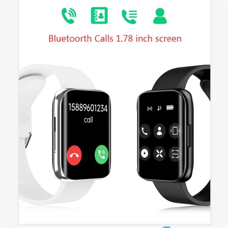 

S216 Smart Watch 2020 1.78 Inch HD Curved Screen IP67 Waterproof Heart Rate Monitor Fitness Tracker Sports Watch for Android IOS