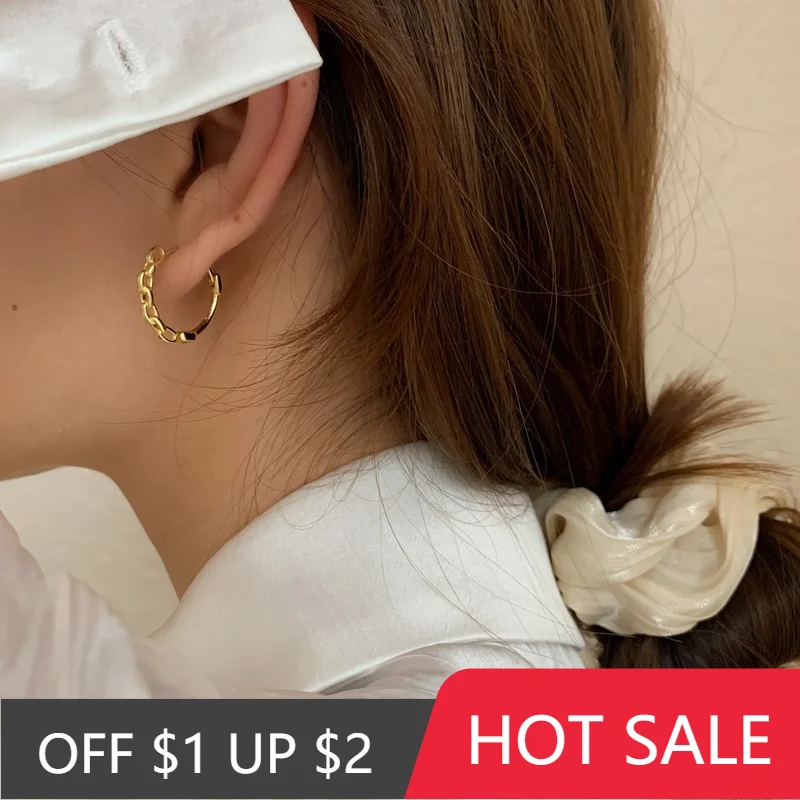 

Серьги-кольца женские из серебра 925 пробы, в форме круга