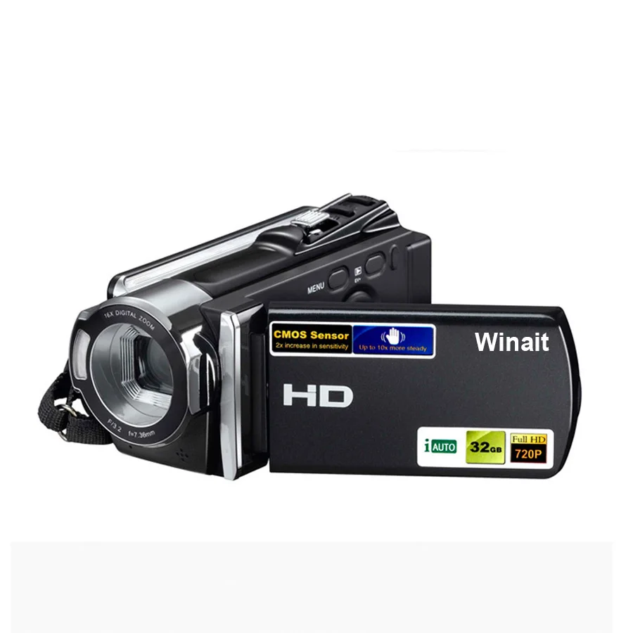 

Winait 24MP Digital Video Camera with 2.7'' TFT Display and 16x Digital Zoom FULL HD 1080p Camcorder