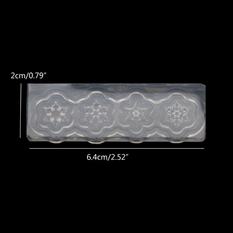 

Mini Size 3D Carving Snowflake Nail Art Silicone Mold Snowflake Resin Mold Tool