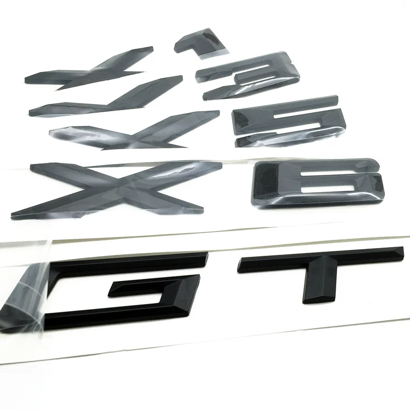 ABS 3D наклейка в виде букв с цифрами для стайлинга автомобиля X Series X1 X3 X5 X6 GT Z4 на