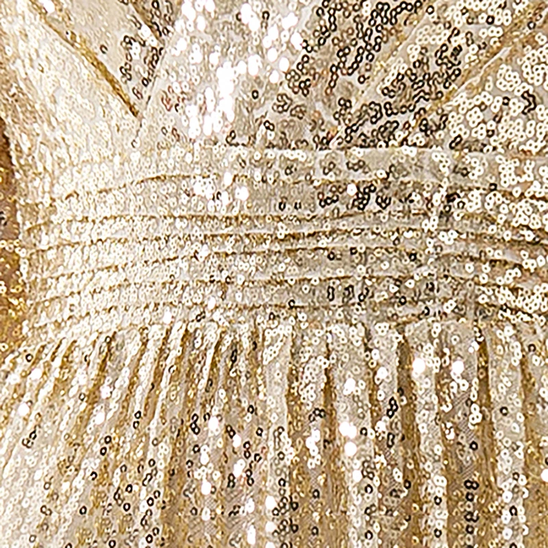 

Formal Party Dress Sequins V-neck Three Quarter Sleeves A-line Floor-length New Plus size Customized Woman Evening Dresses A194